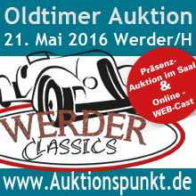 Auktionator Frank Ehlert versteigert Oldtimer und Youngtimer