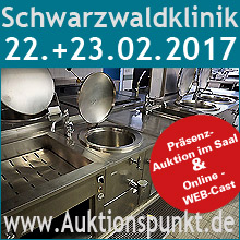 Auktion Gastronomie, Küche, Edelstahlmöbel - 22.02.2017 von Frank Ehlert