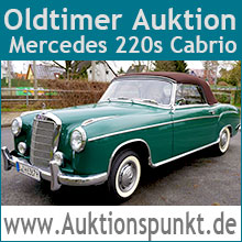 Oldtimer Auktion Mercedes Benz 220s Cabrio