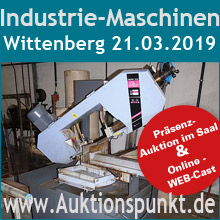 Geräte, Maschinen, Meßtechnik, Industriemaschinen, Werkzeuge - Auktion Wittenberg
